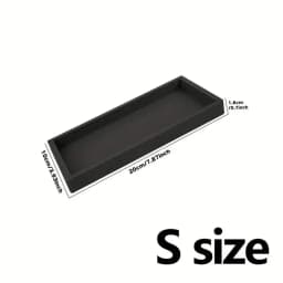 1Pc Bathroom Vanity Silicone Tray, Rectangular Dish Soap and Sponge Holder, Vanity Perfume Organizer, Makeup Ring Storage Tray
