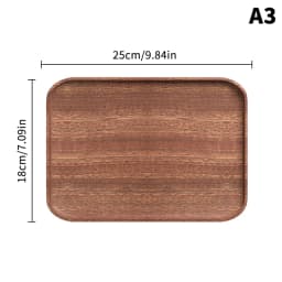 Walnut Coffee Tray Large Size Food Cup Wooden Plate Dinner Cake Bread Solid Wooden Tray Decorative Kitchen Accessories