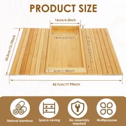 Wood Sofa Arm Tray Sofa Tray in Folding Design Sturdy and Robust Sofa Tray Convenient Sofa Tray for Storage Sofa Tray Home