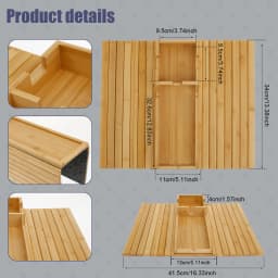 Wood Sofa Arm Tray Sofa Tray in Folding Design Sturdy and Robust Sofa Tray Convenient Sofa Tray for Storage Sofa Tray Home