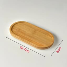 Storage Tray Bamboo Tea Cup Mat Jewelry Storage Rack Succulent Tray DIY Coaster Home Bathroom Kitchen Storage Trays