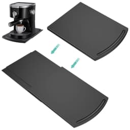 Black Movable Blender Air Fryer Toaster With Wheels Sliding Tray Sliding Mat Storage Mat Kitchen Accessories