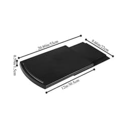 Black Movable Blender Air Fryer Toaster With Wheels Sliding Tray Sliding Mat Storage Mat Kitchen Accessories