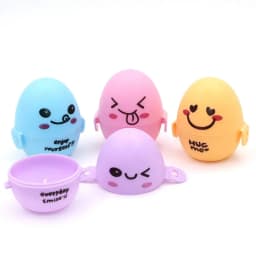 Travel Outdoor Portable 1 PCS Egg Storage Box Container Organizer Kitchen Gadgets Dispenser Holder Lovely Cartoon Egg Box