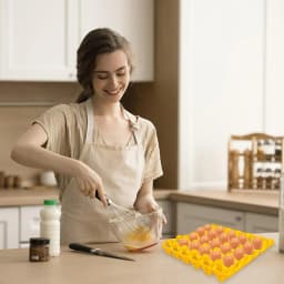 Bulk Egg Cartons, Plastic Egg Trays, Plastic Egg Boxes for Home Chicken Farmers, Stackable Egg Boxes, Can Hold 30 Eggs, Perfect for Storing, Sorting, and Transporting Eggs