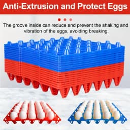 Bulk Egg Cartons, Plastic Egg Trays, Plastic Egg Boxes for Home Chicken Farmers, Stackable Egg Boxes, Can Hold 30 Eggs, Perfect for Storing, Sorting, and Transporting Eggs