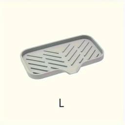 Silicone Kitchen Sink Organizer Tray, 1pc, Non-Food Contact Soap and Sponge Holder, Water-Resistant Countertop Storage Accessory
