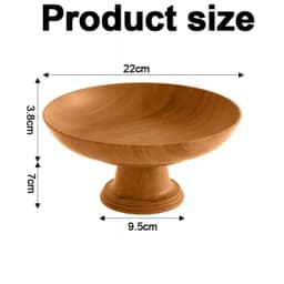 New Nordic Retro Wood Snack Fruit Tray Detachable Fruit Plate High-Foot Plate Home Desktop Storage Rack