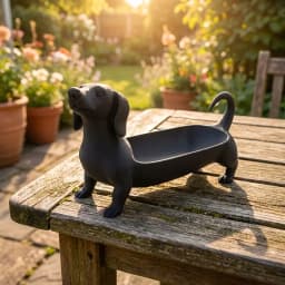 3D Printed Minimalist Dachshund Jewelry Tray — 3D Dachshund Design, Fun Instagram-Style Home Decor