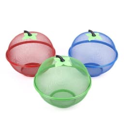 with Mesh Cover Metal Fruit Basket Moisture Resistant multifunctional Kitchen Storage Rack Easy To Clean Fruit Bowl Kitchen