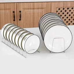 Stainless Steel Dish Drying Rack Multipurpose Kitchen Bowl Plate Draining Holder Space Saving Silver Storage Drainer Shelf