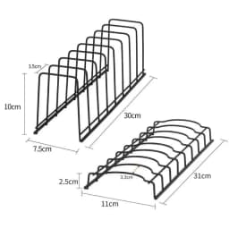 Stainless Steel Dish Drying Rack Multipurpose Kitchen Bowl Plate Draining Holder Space Saving Silver Storage Drainer Shelf