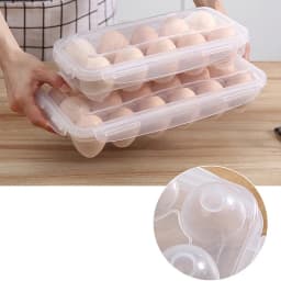 10/18/34 Grid Kitchen Handheld Egg Storage Box for Refrigerator Egg Sorting Rack Home Egg Storage Tray Freshness Box