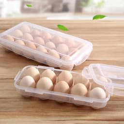 10/18/34 Grid Kitchen Handheld Egg Storage Box for Refrigerator Egg Sorting Rack Home Egg Storage Tray Freshness Box