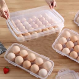 10/18/34 Grid Kitchen Handheld Egg Storage Box for Refrigerator Egg Sorting Rack Home Egg Storage Tray Freshness Box