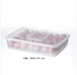 10/18/34 Grid Kitchen Handheld Egg Storage Box for Refrigerator Egg Sorting Rack Home Egg Storage Tray Freshness Box