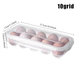 10/18/34 Grid Kitchen Handheld Egg Storage Box for Refrigerator Egg Sorting Rack Home Egg Storage Tray Freshness Box