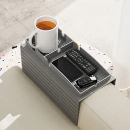 Sofa Armrest Tray Table Organizer Silicone Couch Arm Rest Cup Holder for TV Remote Control Coffee Snacks Glasses Phone Organize