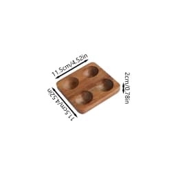 1Pc Multi-Compartment Acacia Wood Egg Holder, Wooden Baking Egg Storage Tray, Nordic Pastoral Style Duck Egg Storage Box, Storage Rack Suitable for Kitchen and Dining Room Egg Storage Rack, Baking Refrigerator Egg Tray, Gift Item