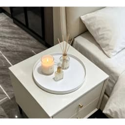 (white)  Cabinet Organizer Kitchen Bathroom Cosmetic Turntable Storage Tray Non-Slip Spice Round Rack Plate