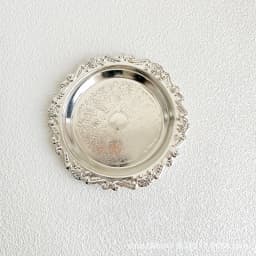 1pc Retro Light Luxury Style Metal Jewelry Tray with Carved Design, Suitable for Jewelry Storage and Organization