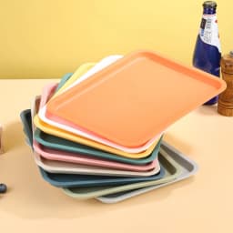 Rectangular Pallet Nordic Plastic Food Serving Tray Multiple Colors Storage Tray Household Kitchen Fruit Dessert Tray