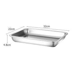 316 Stainless Steel Barbecue Tea Storage Serving Trays Rectangle Steamed Rice Sausage Plate Grill Meat Restaurant Metal Utensils