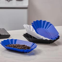 Plastic Coffee Bean Tray Oval Reusable Sample Display Tray Practical Snack Serving Tray Coffee Beans Display