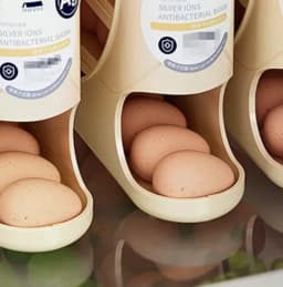 Automatic Rolling 4 Tier Egg Holder Dispenser Refrigerator Egg Storage Container Practical Kitchen Fridge Home Egg Storage Rack