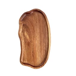 Wood Decorative Bread Snack Cake Food Dish Trays Tableware Japanese Style Wooden Tea Coffee Tray Fruit Dessert Candy Plate