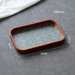 Table Organizer Tray Storage Tray Walnut Wood Tray For Cutlery Serving Spoons Cooking Utensils Teapot Teacup Snack 