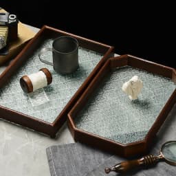 Table Organizer Tray Storage Tray Walnut Wood Tray For Cutlery Serving Spoons Cooking Utensils Teapot Teacup Snack 