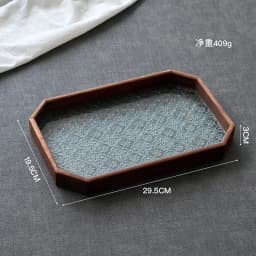Table Organizer Tray Storage Tray Walnut Wood Tray For Cutlery Serving Spoons Cooking Utensils Teapot Teacup Snack 