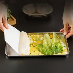 Rice Noodle Roll Plate, Stainless Steel Rectangular Tray, Kitchen Steaming Plate, Thickened Shallow Plate Square Plate, Barbecue