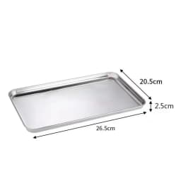 Rice Noodle Roll Plate, Stainless Steel Rectangular Tray, Kitchen Steaming Plate, Thickened Shallow Plate Square Plate, Barbecue
