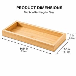 New Multi Use Serving Tray Japanese Style Rectangle Bathroom Counter Tray Decorative Tray Bathroom