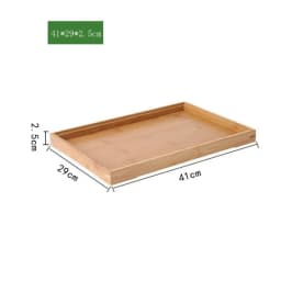 New Rectangular Storage Tray household Solid Wood Tea Tray Bamboo Water Cup Plate Dried Fruit