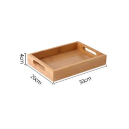 New Rectangular Storage Tray household Solid Wood Tea Tray Bamboo Water Cup Plate Dried Fruit