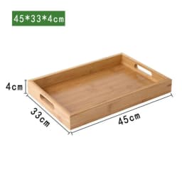 New Rectangular Storage Tray household Solid Wood Tea Tray Bamboo Water Cup Plate Dried Fruit