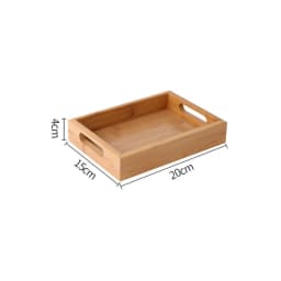 New Rectangular Storage Tray household Solid Wood Tea Tray Bamboo Water Cup Plate Dried Fruit