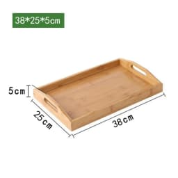 New Rectangular Storage Tray household Solid Wood Tea Tray Bamboo Water Cup Plate Dried Fruit