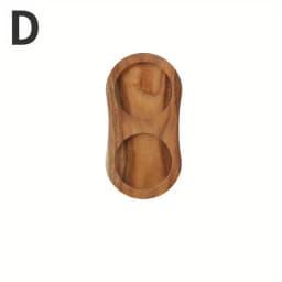 1Pc Tea Tray Salt Pepper Shaker Stand Kitchen Storage Holder Wood Pot Tray for Home Use