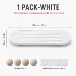 Uwhise Fast Drying Diatomite Sink Organizer Tray Diatomaceous Earth Mat For Bathroom Countertop Soap Dispenser Toothbrush