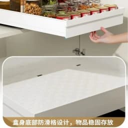 Pull-out Drawer Kitchen Storage Rack with Slide Rails, Spice Storage Tray, Cabinet Cupboard Organizer
