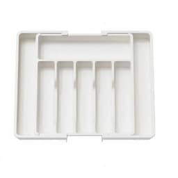 Adjustable Expandable Silverware Drawer Organizer Plastic Tableware Storage Tray for Spoon Fork Knife Kitchen Utensils