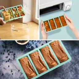 Stackable Silicone Freezer Tray with Lid Durable Storage Container for Soup Broth Sauce Meal Prep