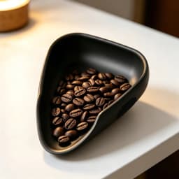 OANKR Coffee Beans Tray Silicone Coffee Bean Display Dish Sample Tray Storage Container Multi-functional Serving Tray for Home