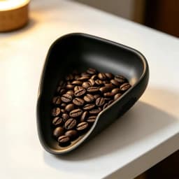 OANKR Coffee Beans Tray Silicone Coffee Bean Display Dish Sample Tray Storage Container Multi-functional Serving Tray for Home