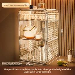 Dust-proof Cup Storage Rack Cup Holder Water Cup Storage Rack Tea Set Cup Holder Coffee Cup Mug Storage Box Kitchen Organizer