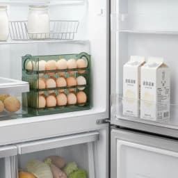 [J] 30 Grid Egg Tray Three Layer Egg Storage Box Organizer Rack Container Automatic Flip Special Egg Storage Kitchen Accessories